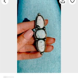 White buffalo ring, size 6